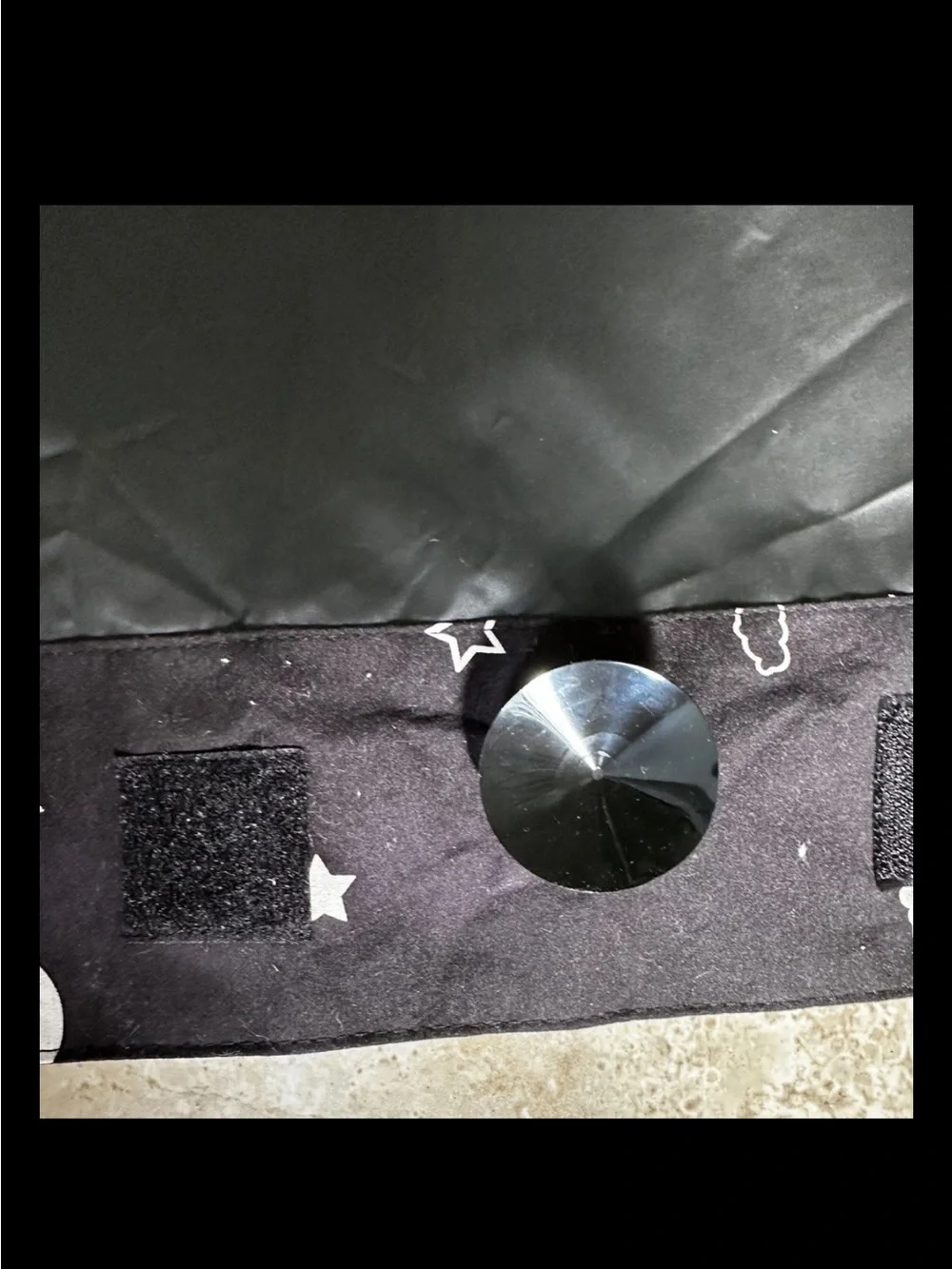 Amazon Black Space-Print Window Shade